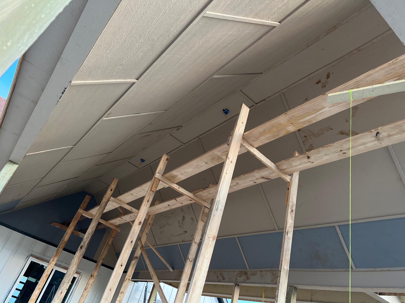 Patio cover interior structure 14